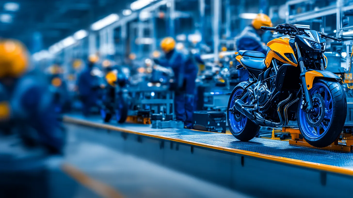 Ingeniero supervisando un brazo robótico industrial con una tablet en una planta automotriz